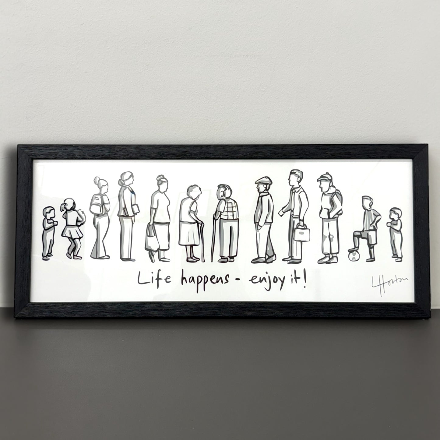 Life Happens - Framed Art Print - Luke Horton