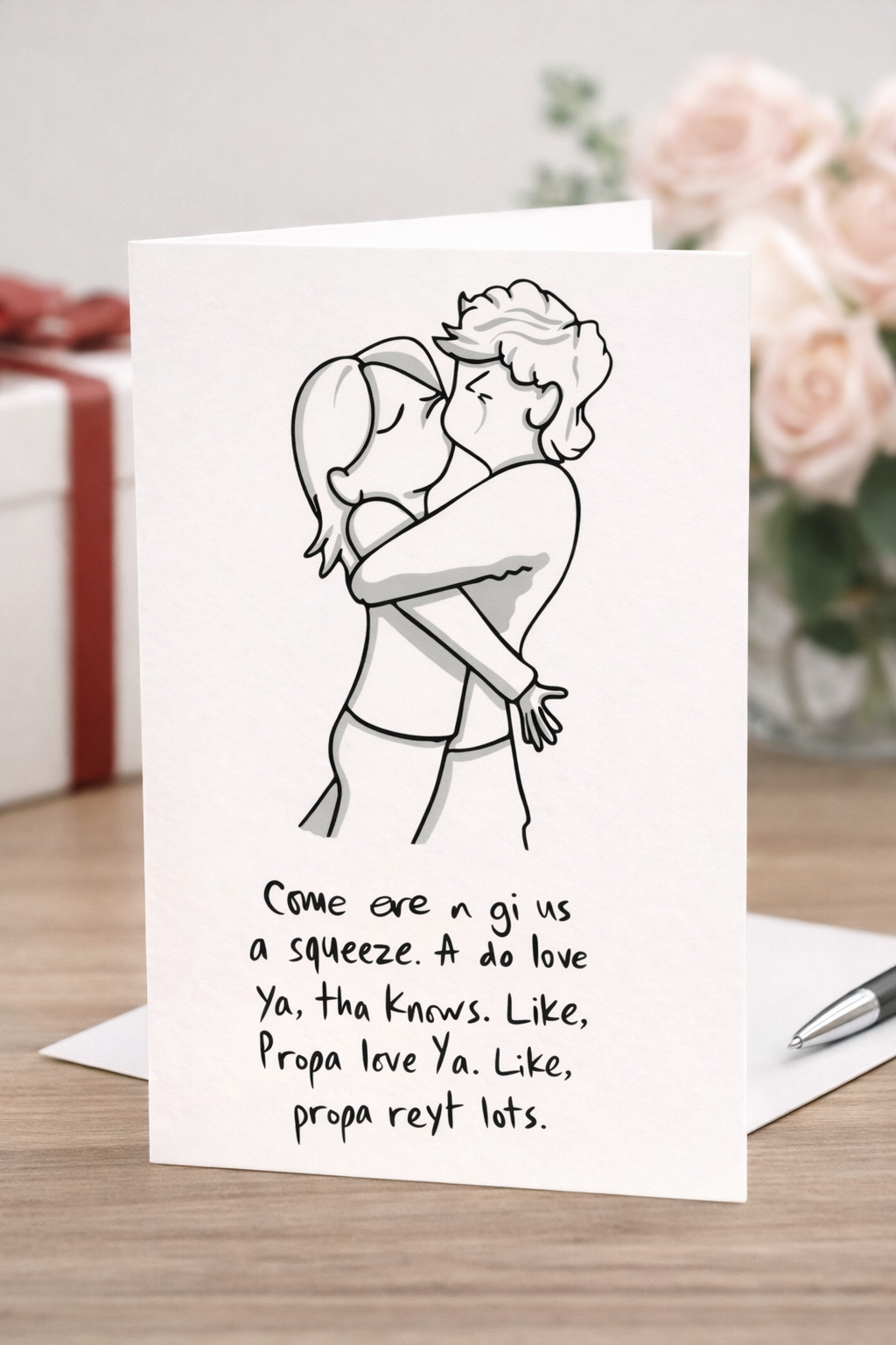 Come ere - Valentine's Card - LukeHorton Art