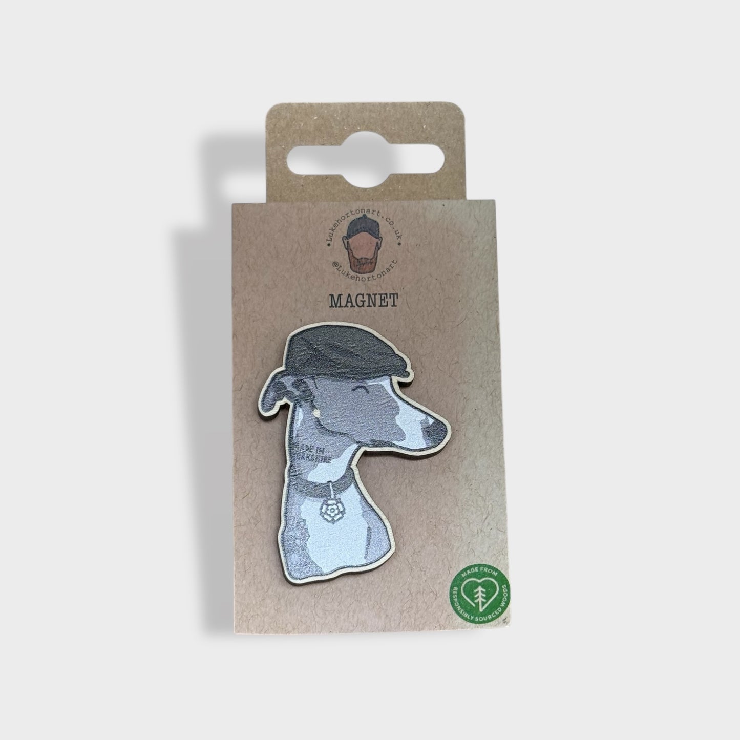 Jack The Whippet - Yorkshire Fridge Magnet