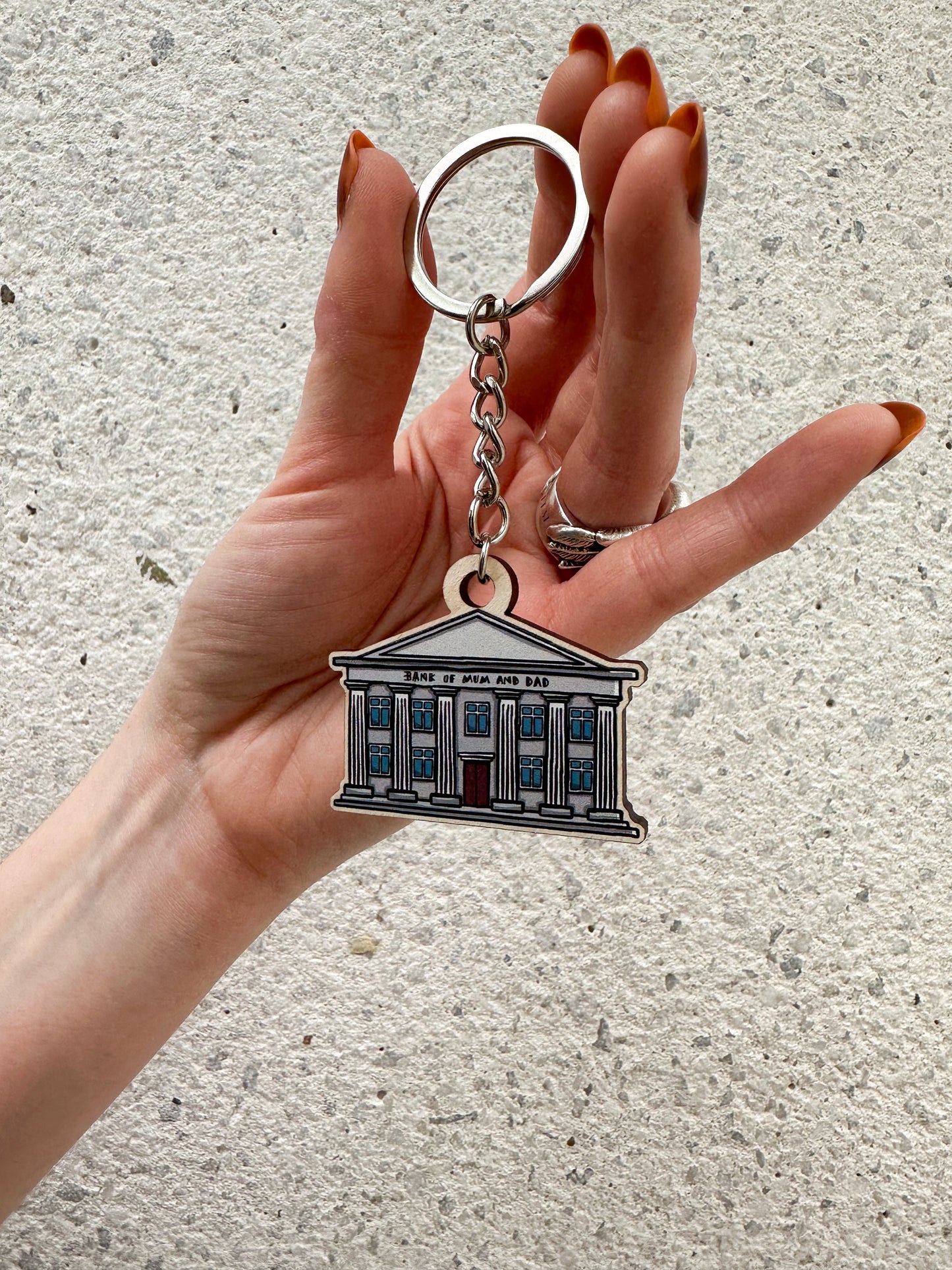 Bank Of Mum And Dad Keyring - Yorkshire Art Keyring