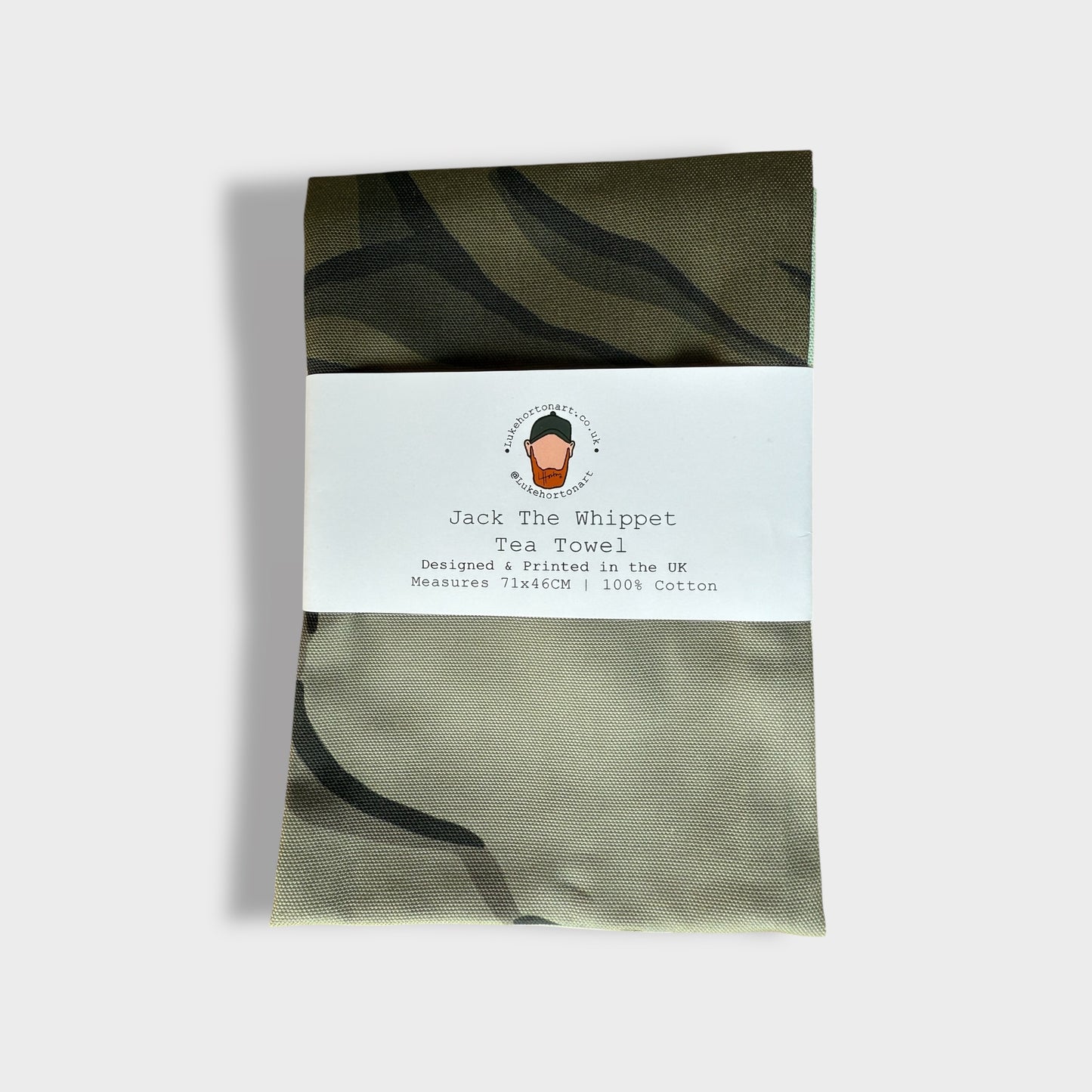 Jack the Whippet - Tea Towel - Luke Horton