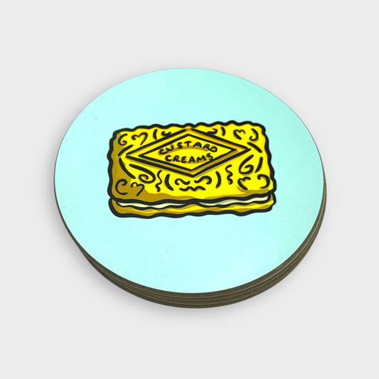 Custard Cream - Biscuit Coaster - Luke Horton