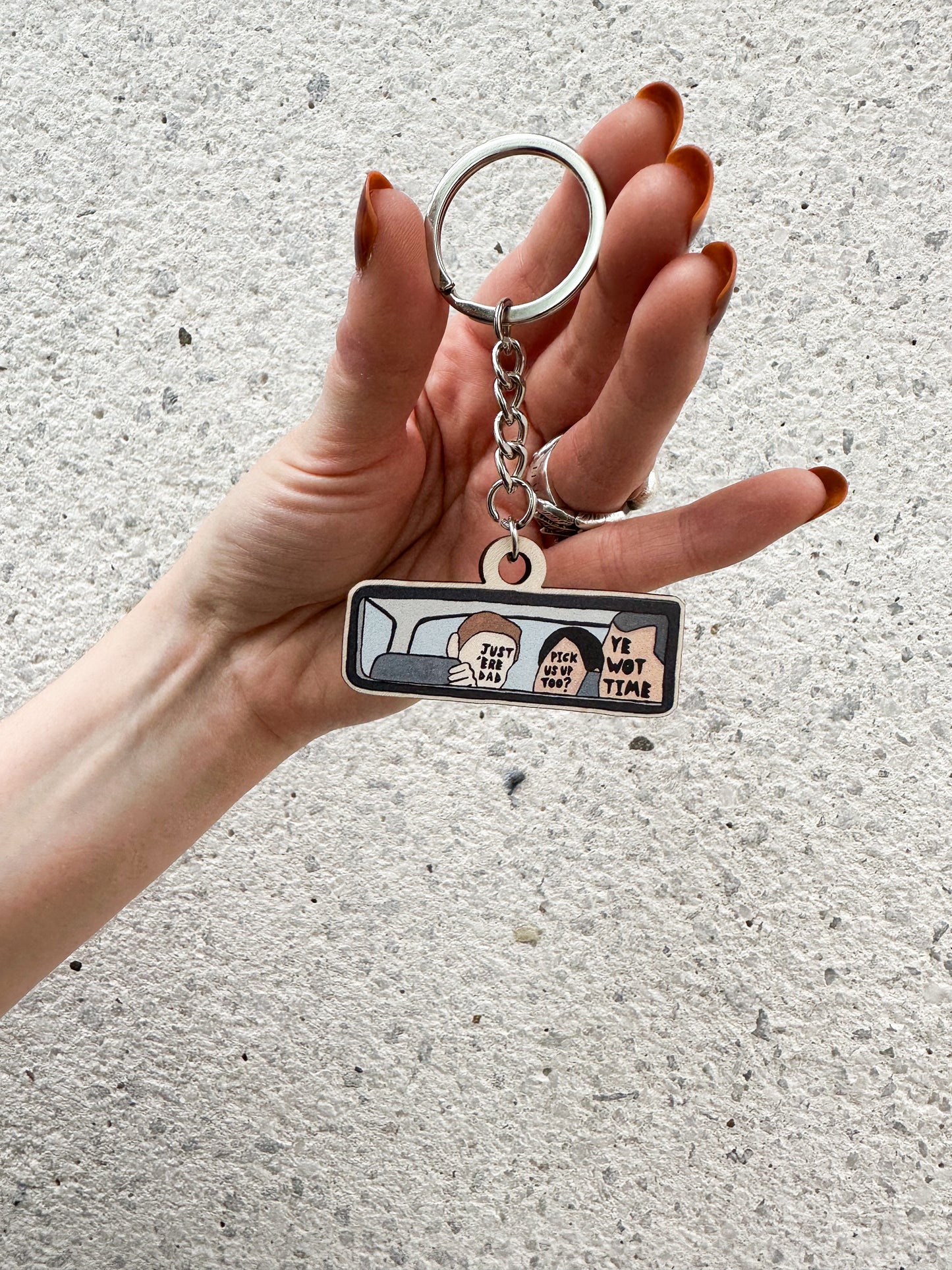 Dad’s Taxi Keyring - Yorkshire Art Keyring