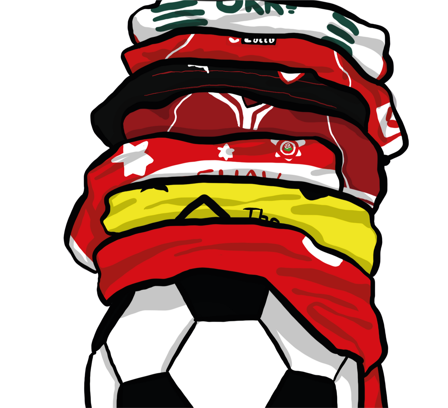 BFC Shirts - Barnsley FC Art Print - Luke Horton