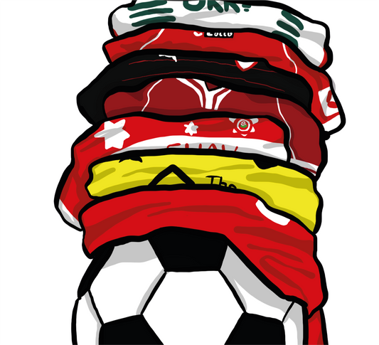 BFC Shirts - Barnsley FC Art Print - Luke Horton