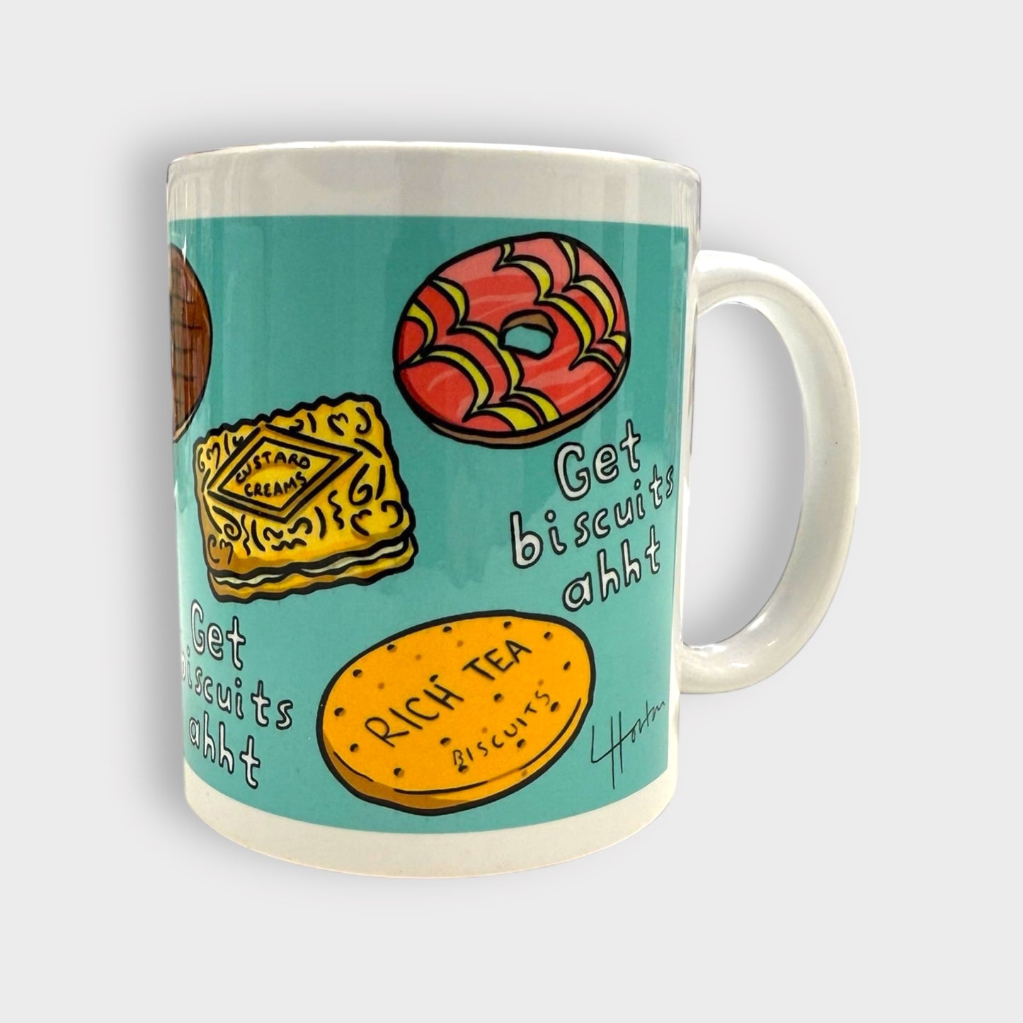 Get Biscuits Ahht v.2 - Yorkshire Slang Mug - Luke Horton