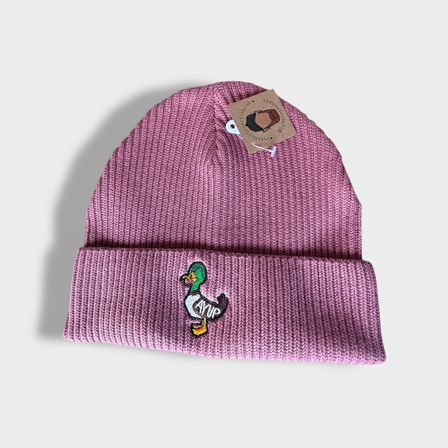Pink Ayup Duck - Premium Beanie - Luke Horton