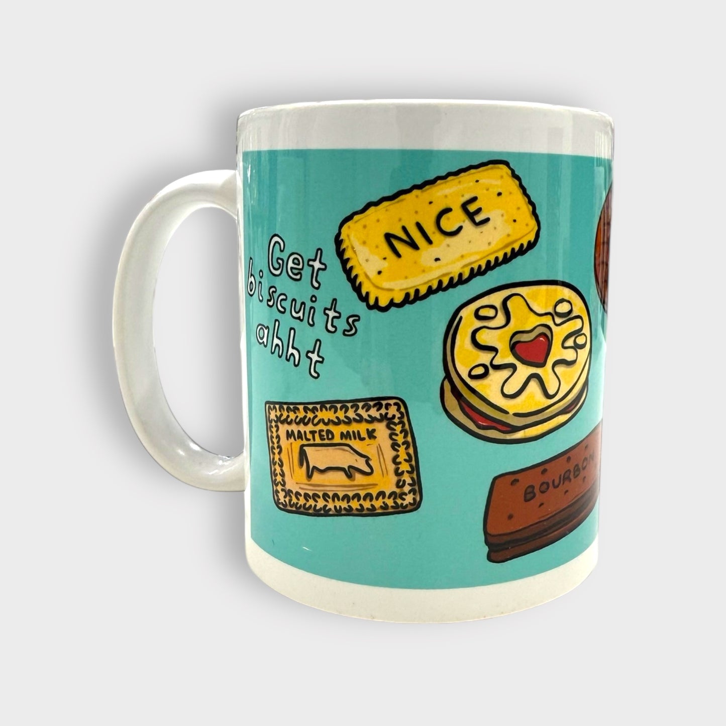 Get Biscuits Ahht v.2 - Yorkshire Slang Mug - Luke Horton