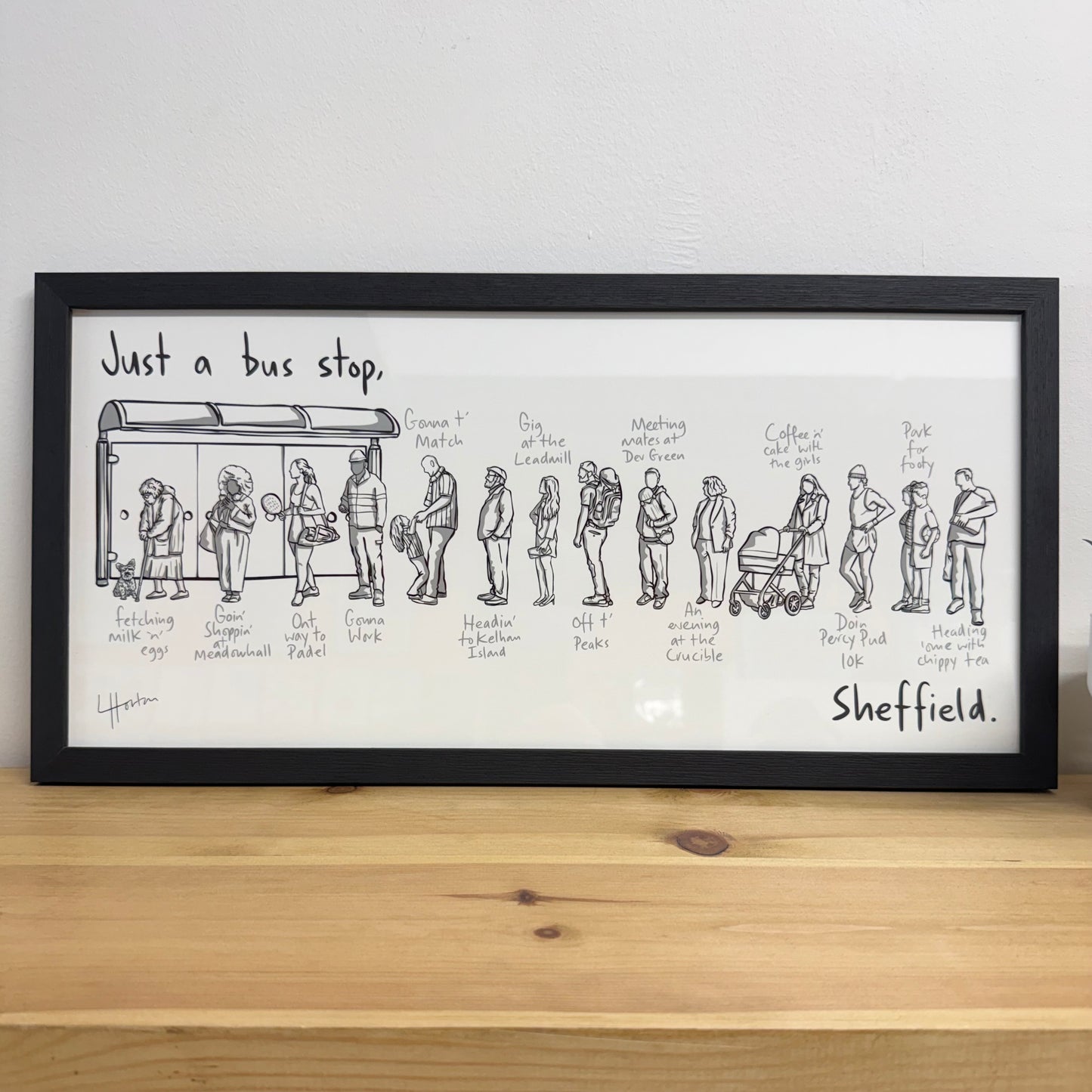 Just A Bus Stop, Sheffield - Framed Art Print - Luke Horton