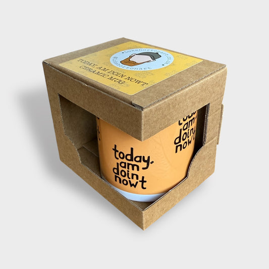 Today, am doin nowt - Yorkshire Slang Mug - Luke Horton