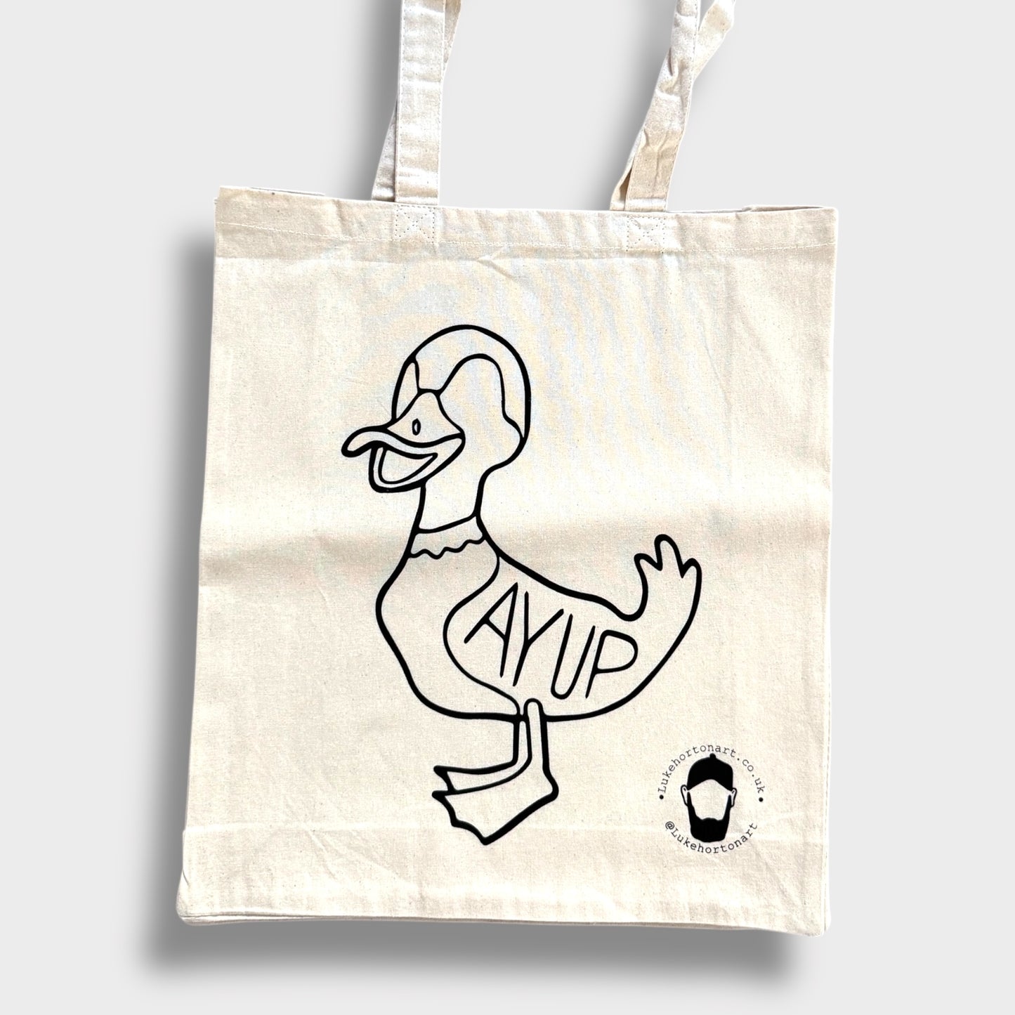 Ayup Duck Tote Bag - Yorkshire Slang - Luke Horton