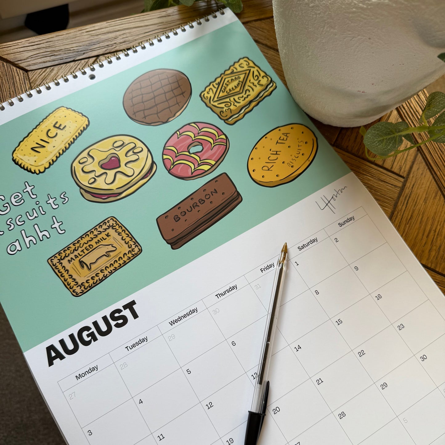 A Reyt Calendar 2026 - Yorkshire Slang Art Calendar - LukeHorton Art