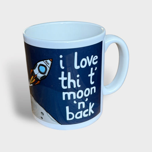 Love Thi T Moon N Back - Yorkshire Slang Mug - Luke Horton