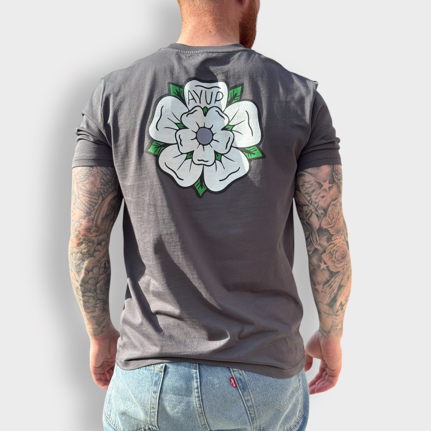 (Ex Display) Yorkshire Rose Ayup Flower - Yorkshire Art Unisex T-Shirt - Luke Horton
