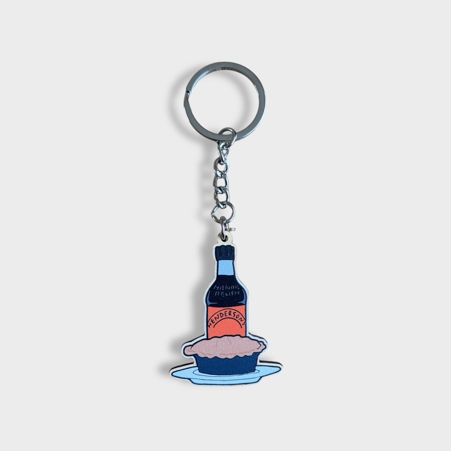 Pie N Hendos Keyring - Yorkshire Art Keyring