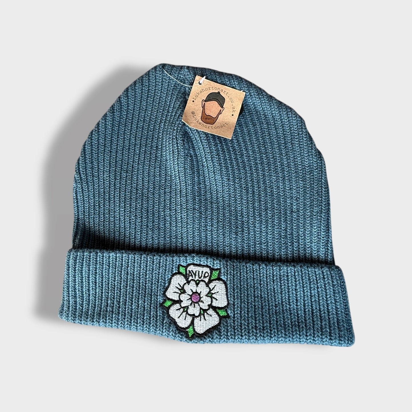 Blue Yorkshire Rose - Premium Beanie - Luke Horton