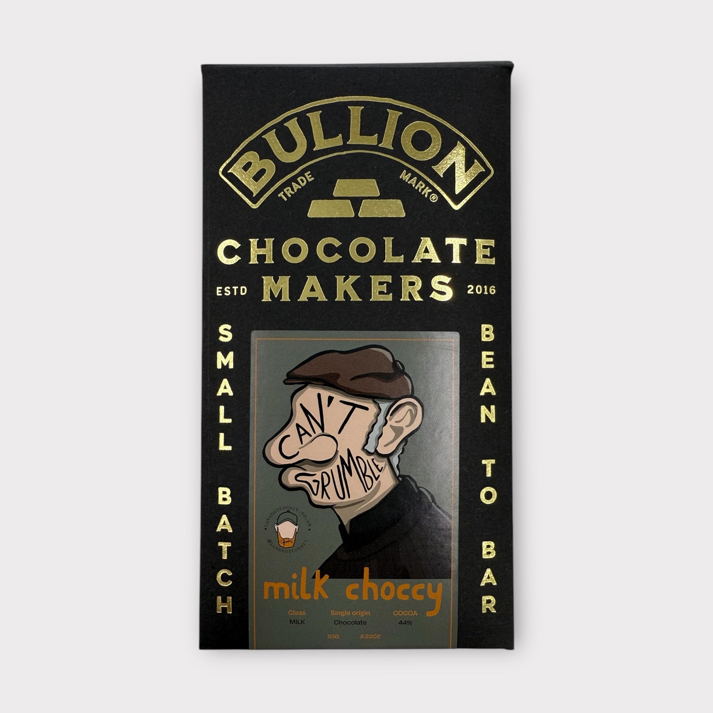 Can’t Grumble Milk Choccy - Bullion Chocolate x LHA - Enriched Bar