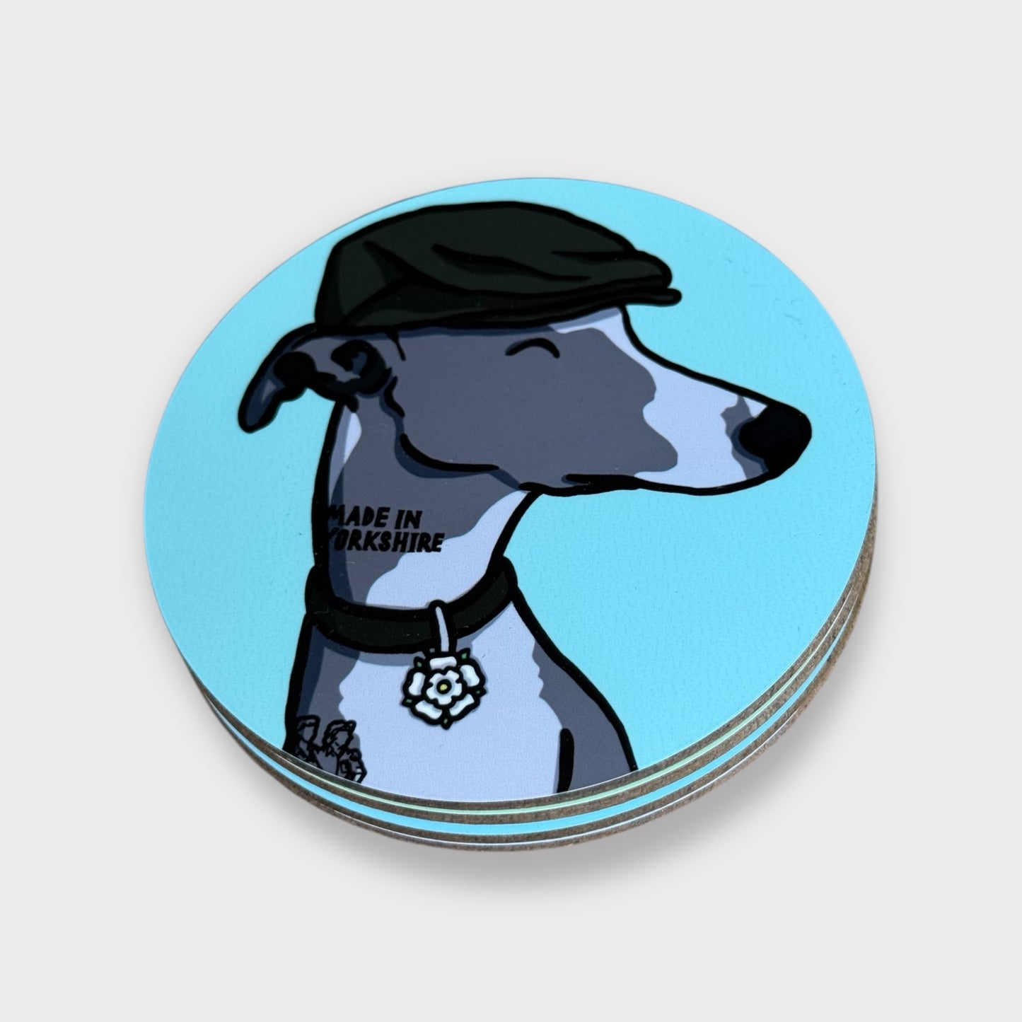 Jack The Whippet Coaster - Yorkshire Slang - Luke Horton