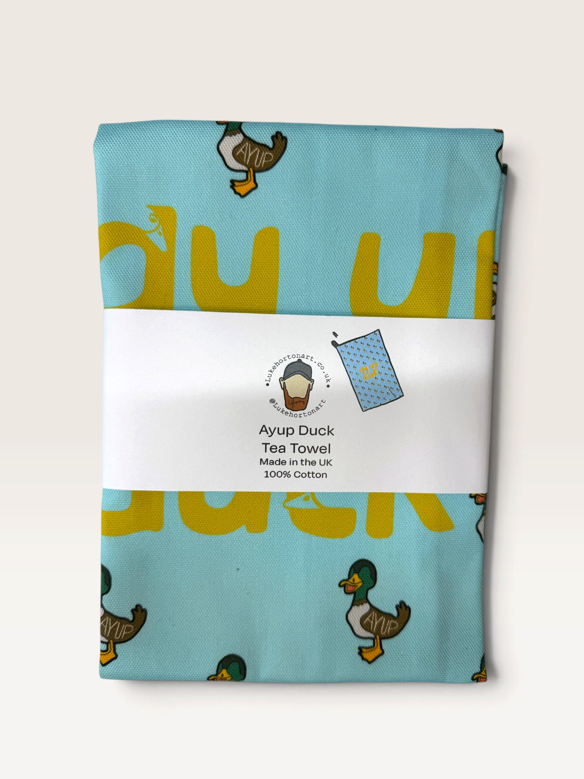 Ayup Duck v.2 - Tea Towel - Luke Horton