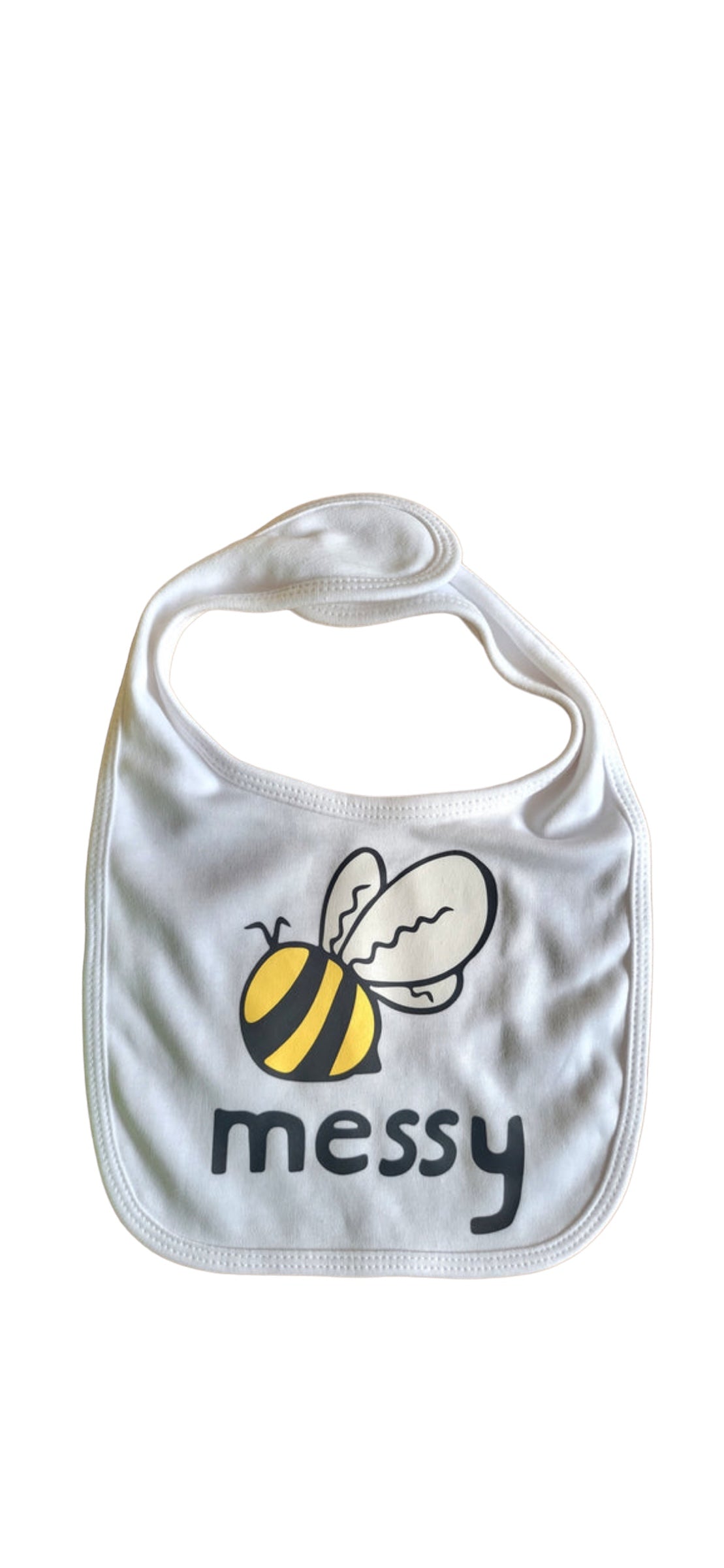 Bee Messy - Children's Bib - LukeHorton Art