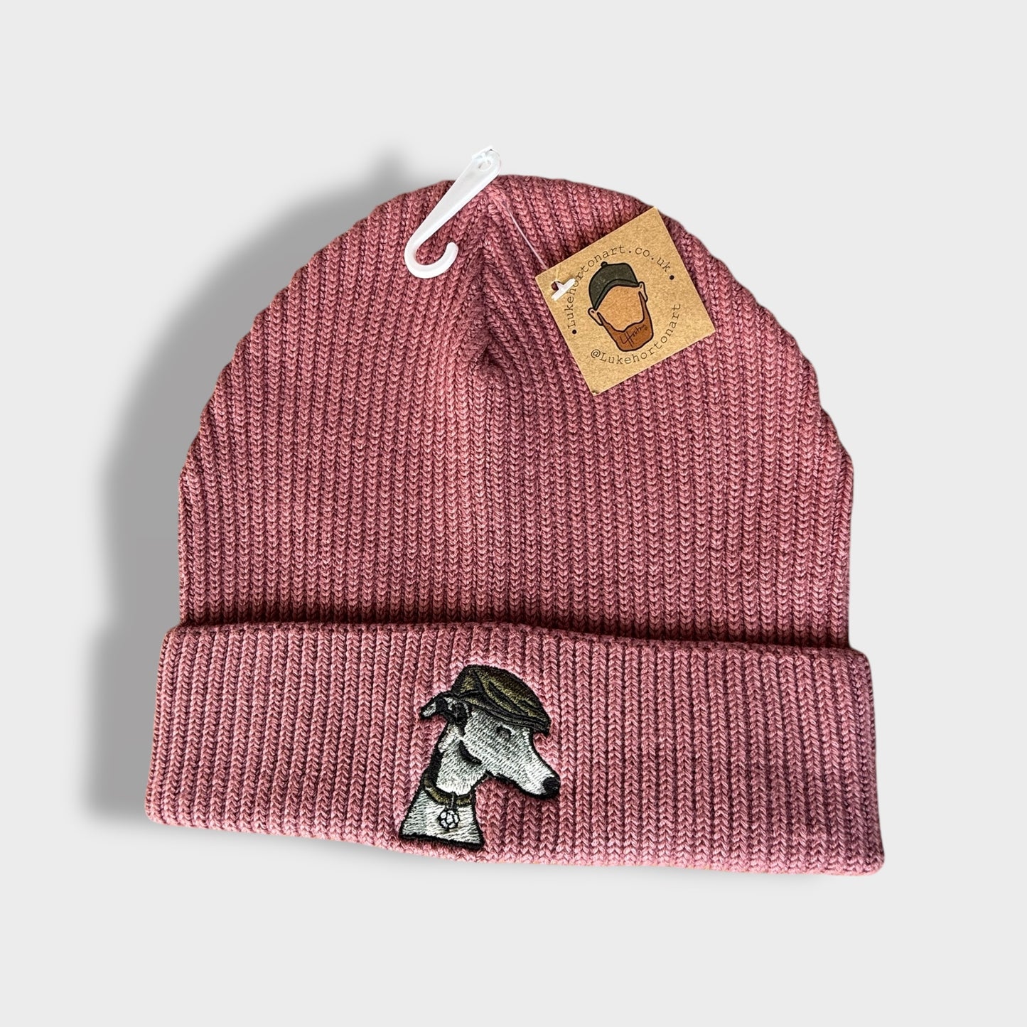 Pink Jack The Whippet - Premium Beanie - Luke Horton