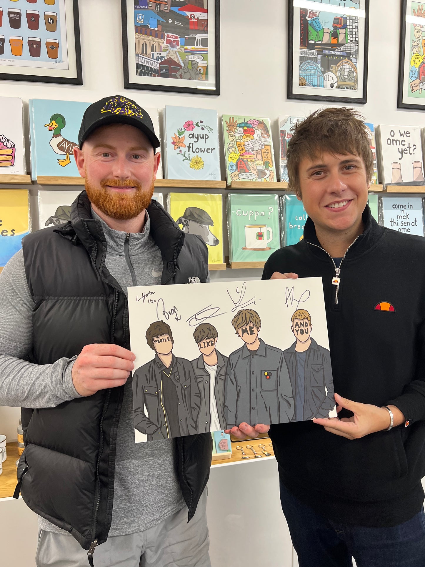 The Sherlocks - People Like Me & You (Signed Limited Edition (25) - 50% of profits to Bluebell Wood - LukeHorton Art