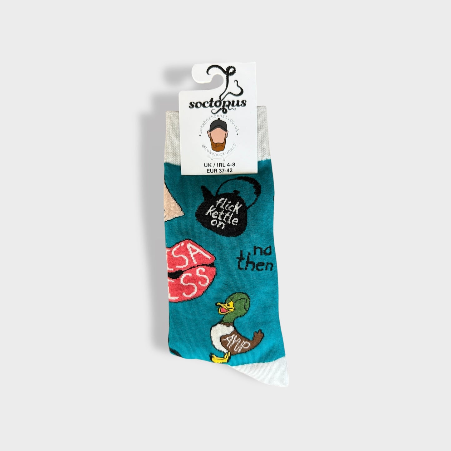 Yorkshire Slang Socks - Luke Horton x Soctopus Collaboration