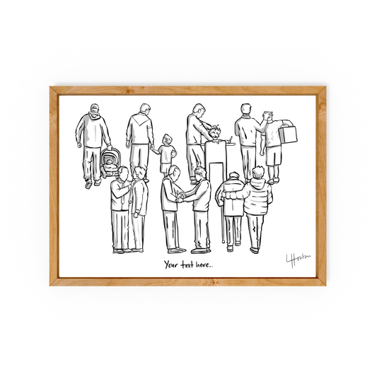 Dad... (Son) (Add Custom Words Option) - Art Print - Luke Horton