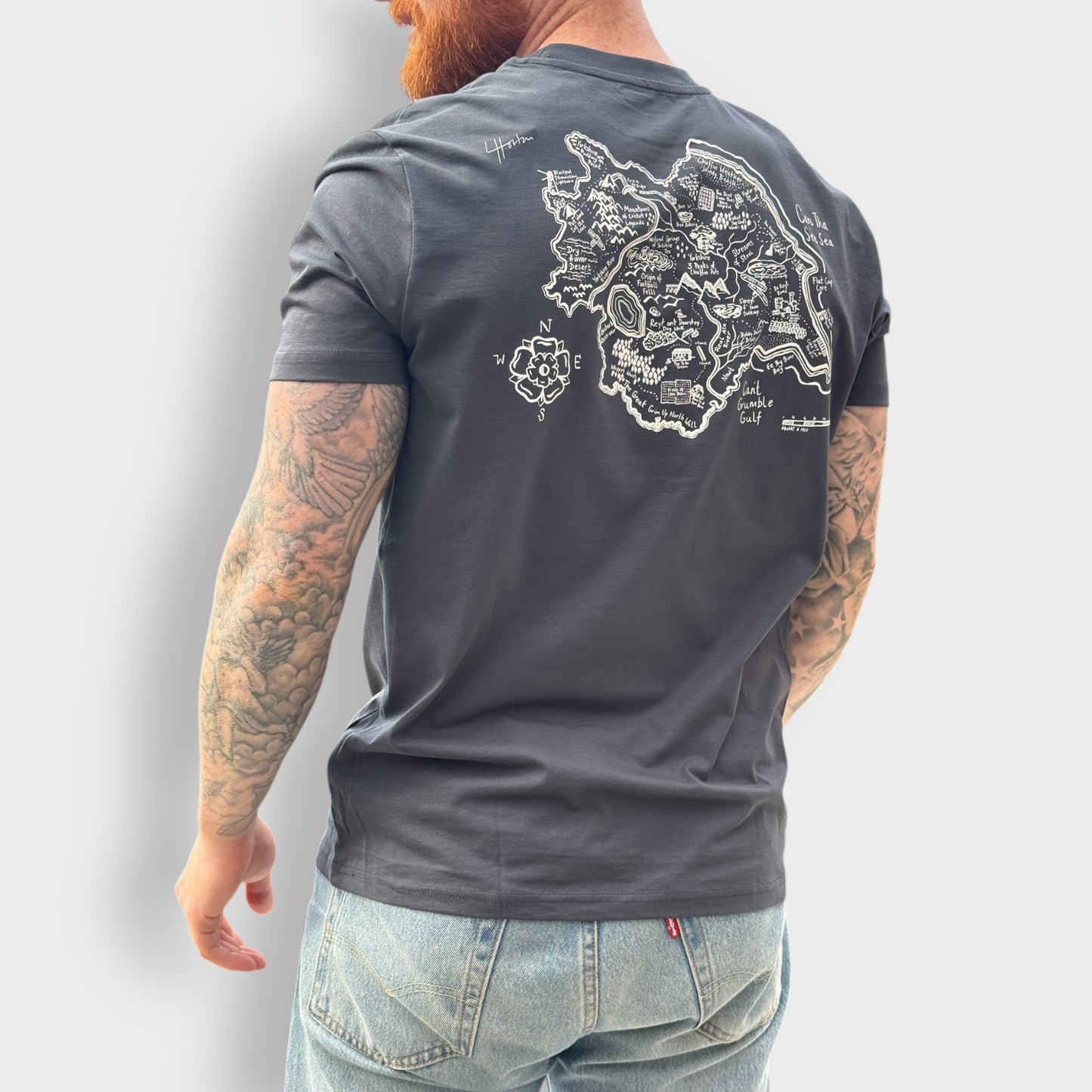 Ye olde Map of Yorkshire - Yorkshire Art Unisex T-Shirt - Luke Horton