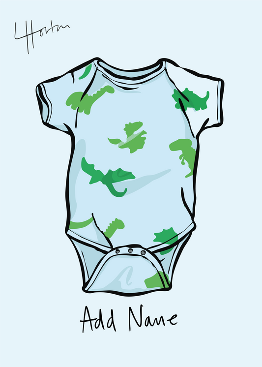 Personalised Baby Grow Nursery Print (Premium Printed Physical Copy)