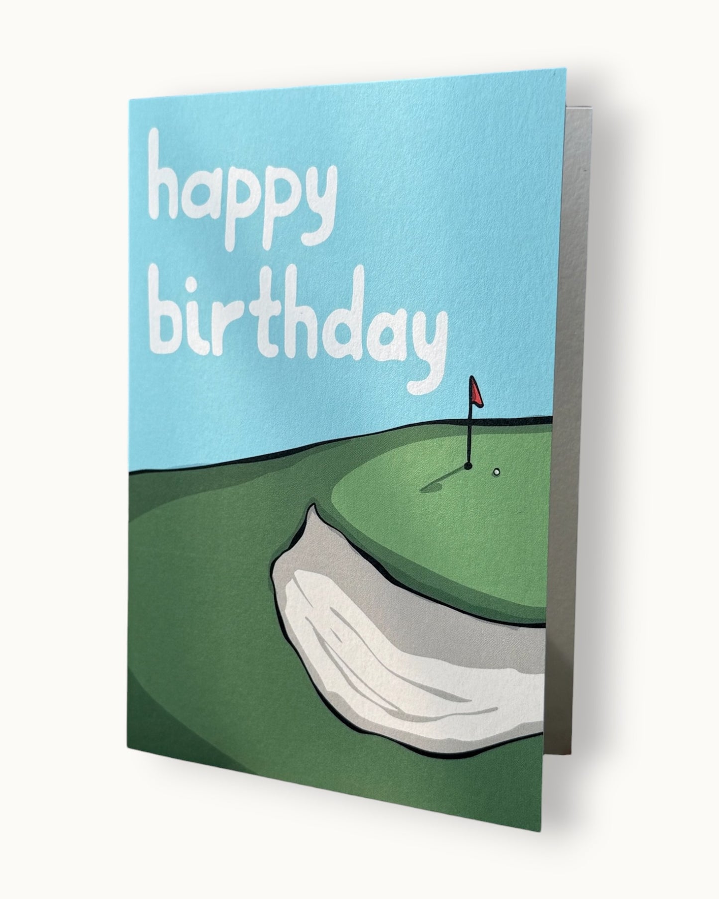 Happy Birthday Golfer - Greetings Card - LukeHorton Art