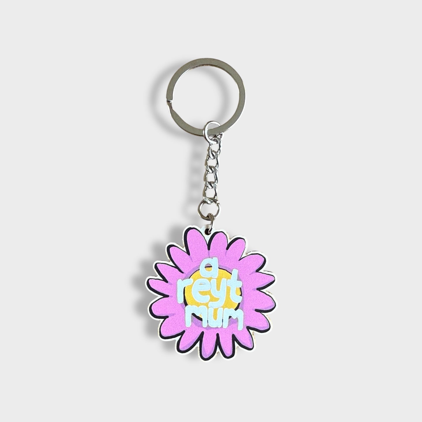 A Reyt Mum - Art Keyring