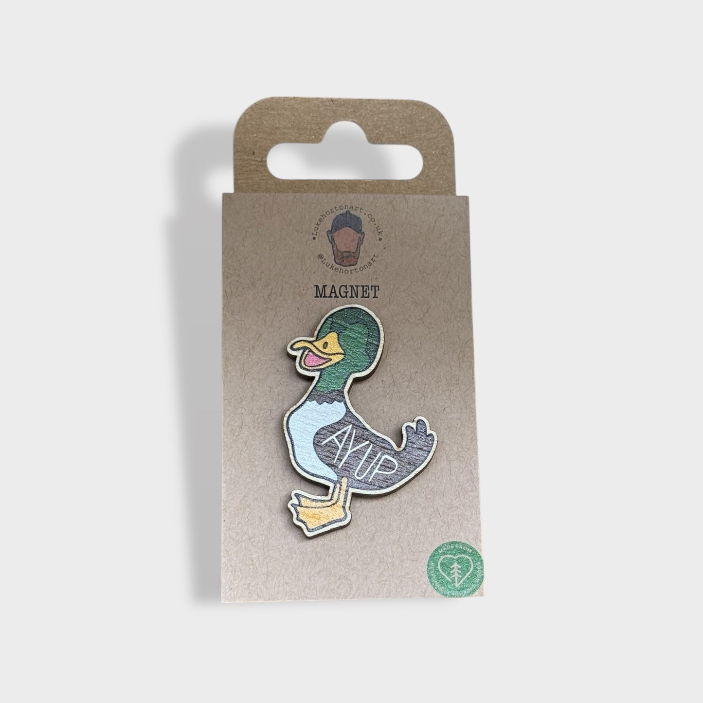 Ayup Duck - Yorkshire Slang Fridge Magnet