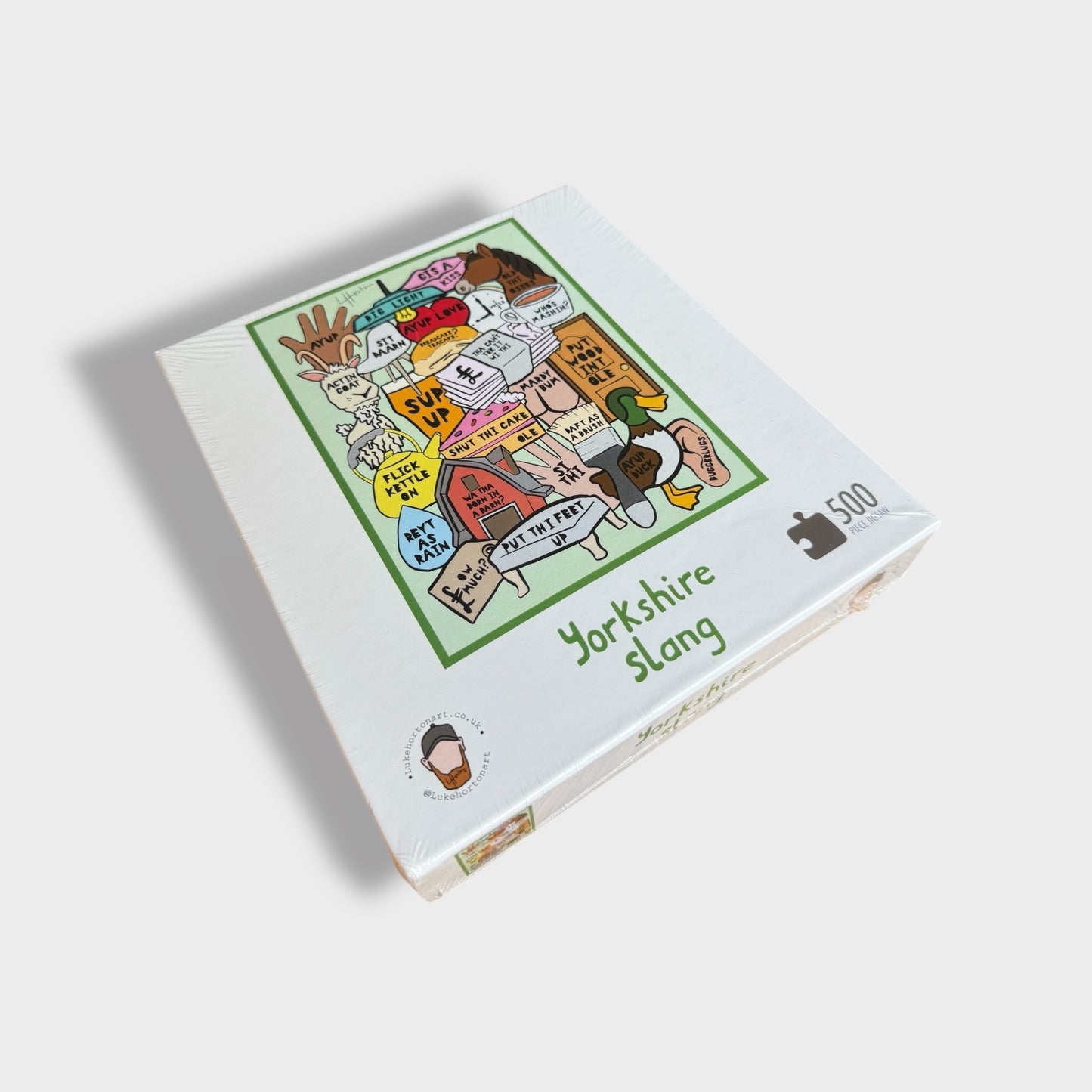 Jigsaw - Yorkshire Slang Collage - LukeHorton Art