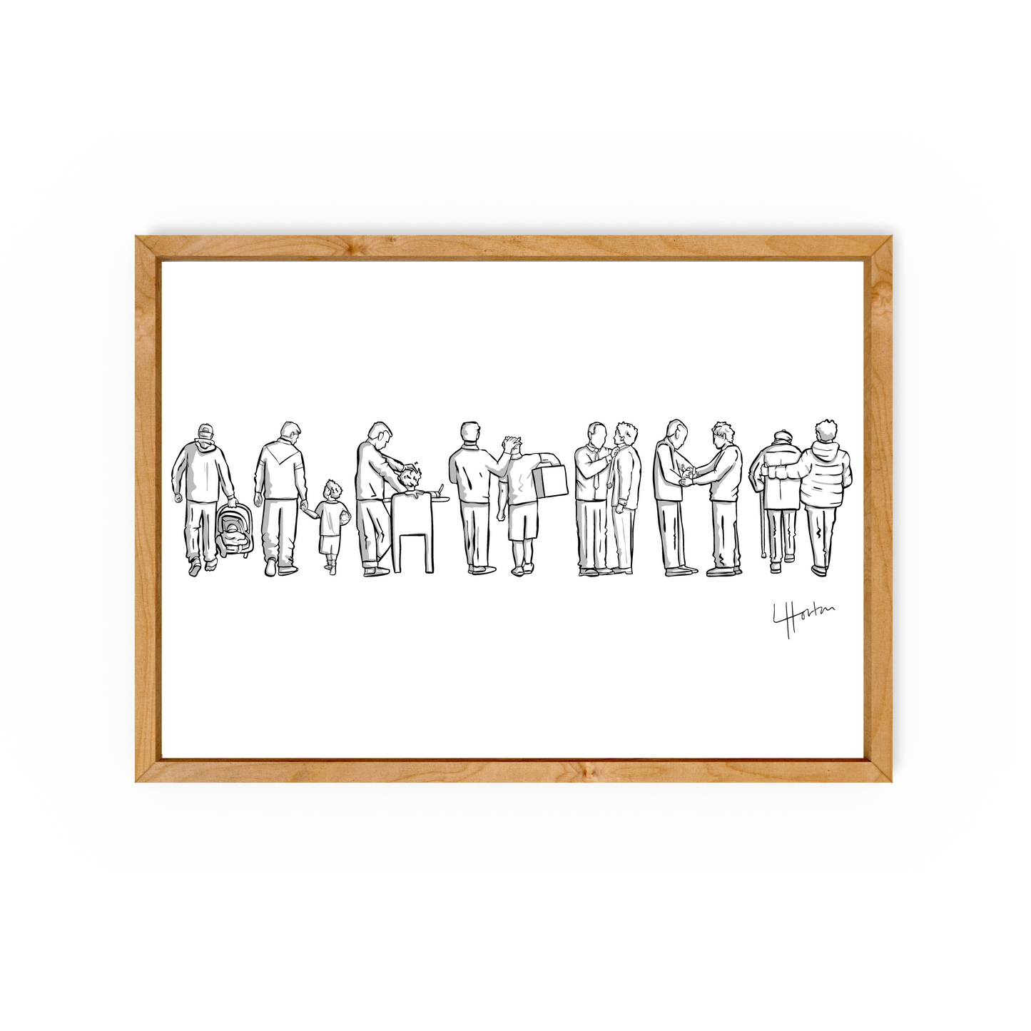 Father & Son Story - Art Print - Luke Horton
