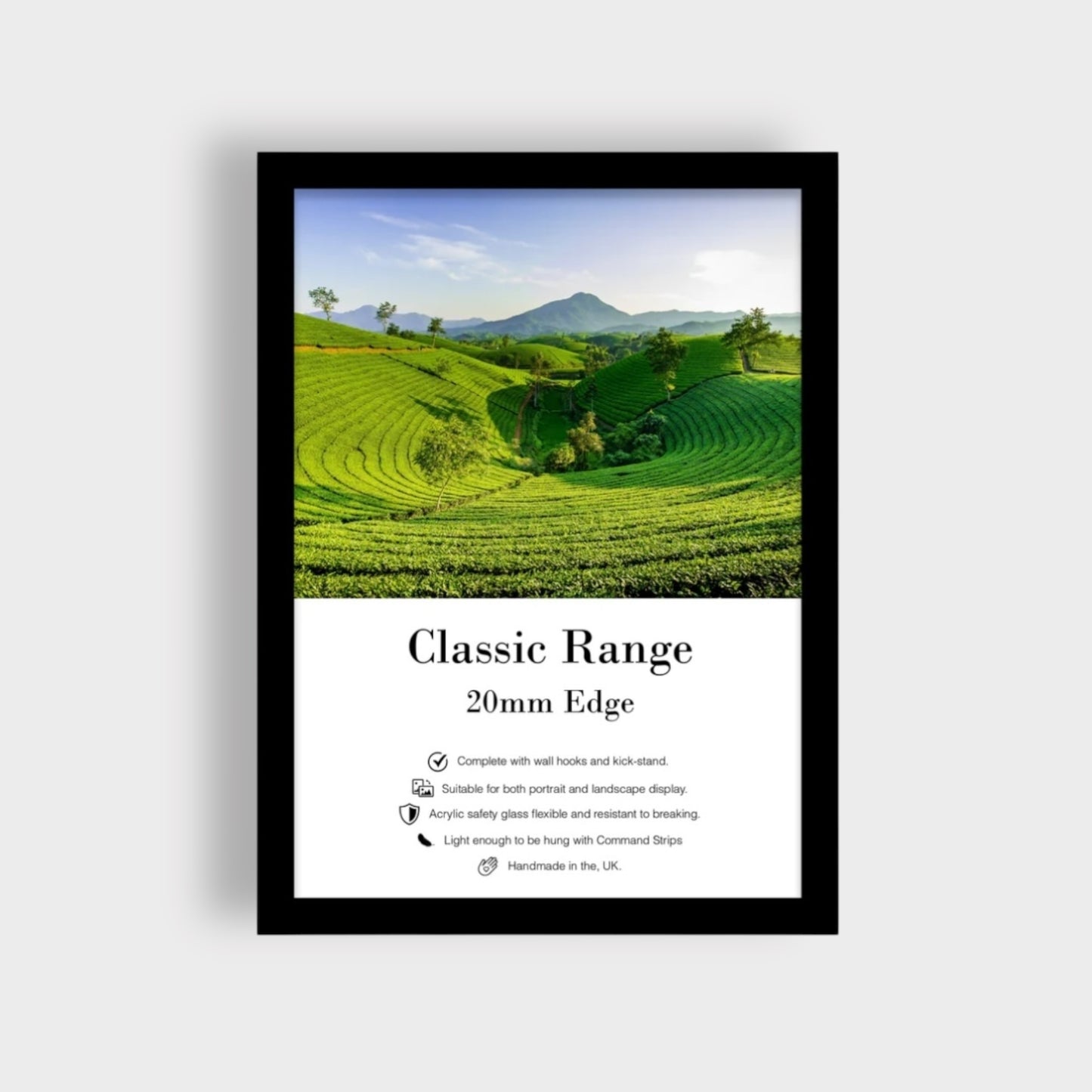 Black Perspex Frame - LukeHorton Art Ltd