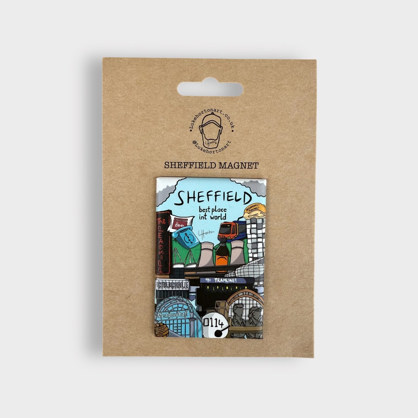 Best Place Int World Magnet - Sheffield Fridge Magnet