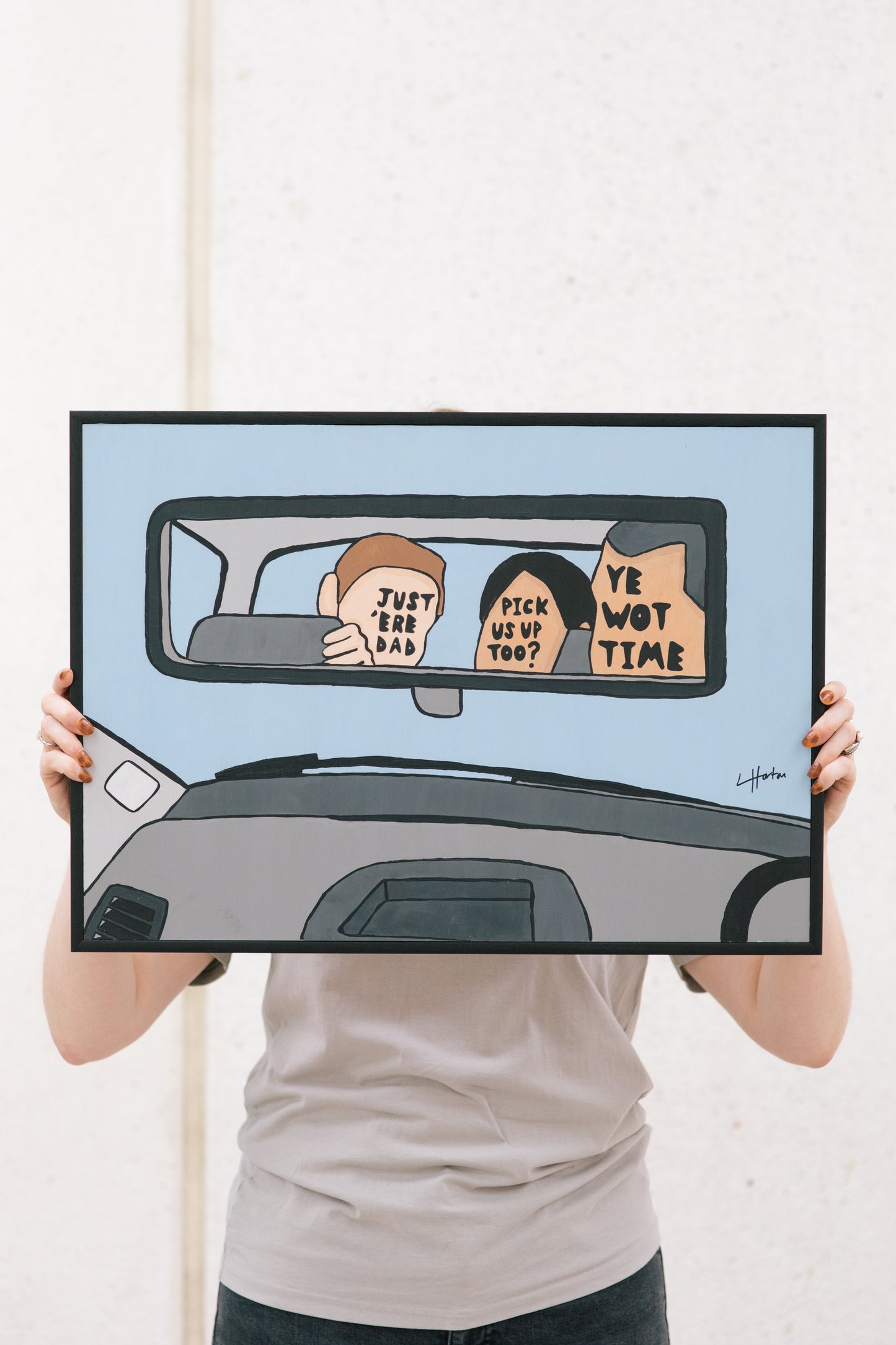 Dad's Taxi - Original Painting - LukeHorton Art