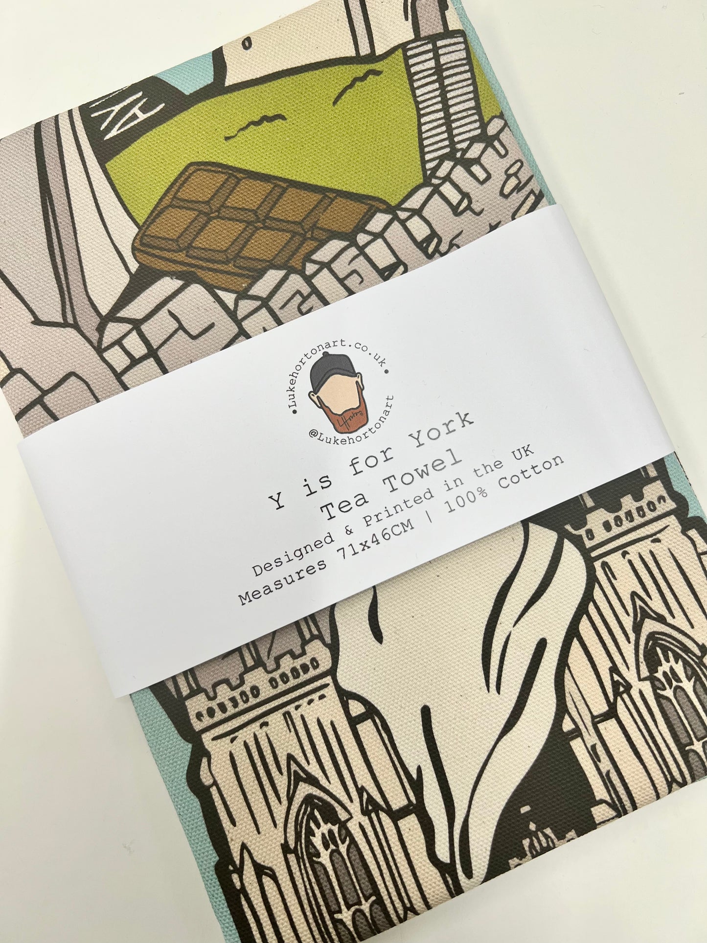 Y Is For York - Tea Towel - Luke Horton