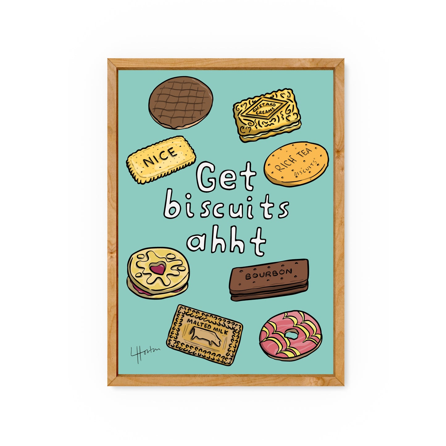 Get Biscuits Ahht v.2 - Yorkshire Art Print - Luke Horton
