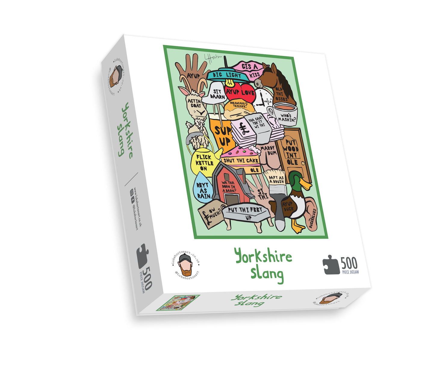 Jigsaw - Yorkshire Slang Collage - LukeHorton Art