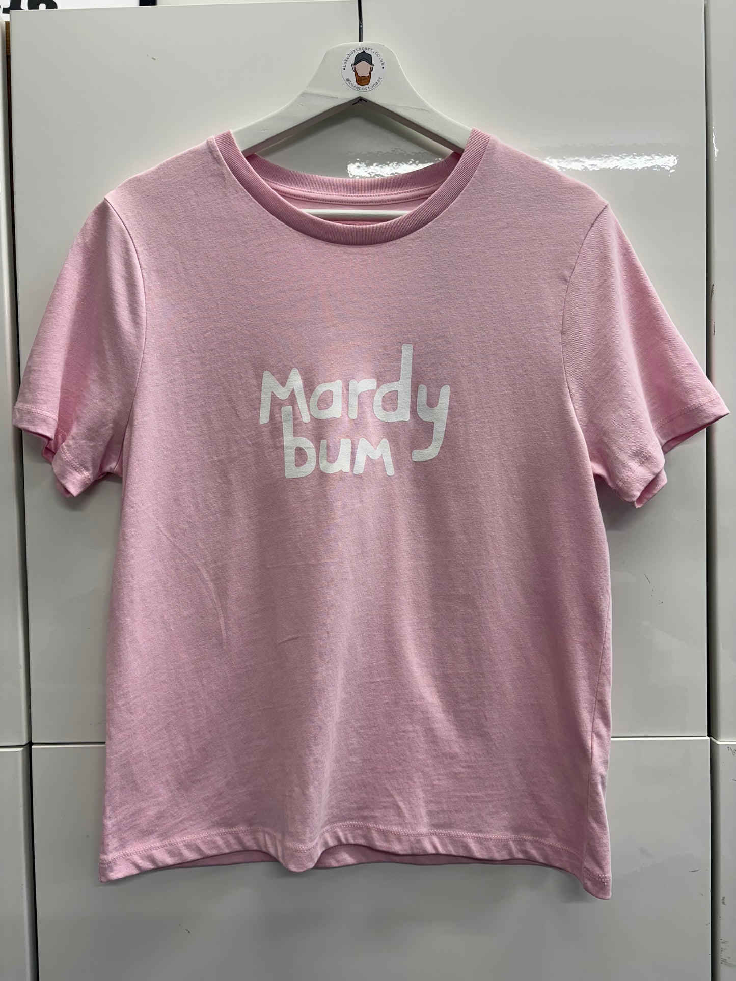 Mardy Bum Pink - Yorkshire Slang Art Womans Crop Top - Luke Horton