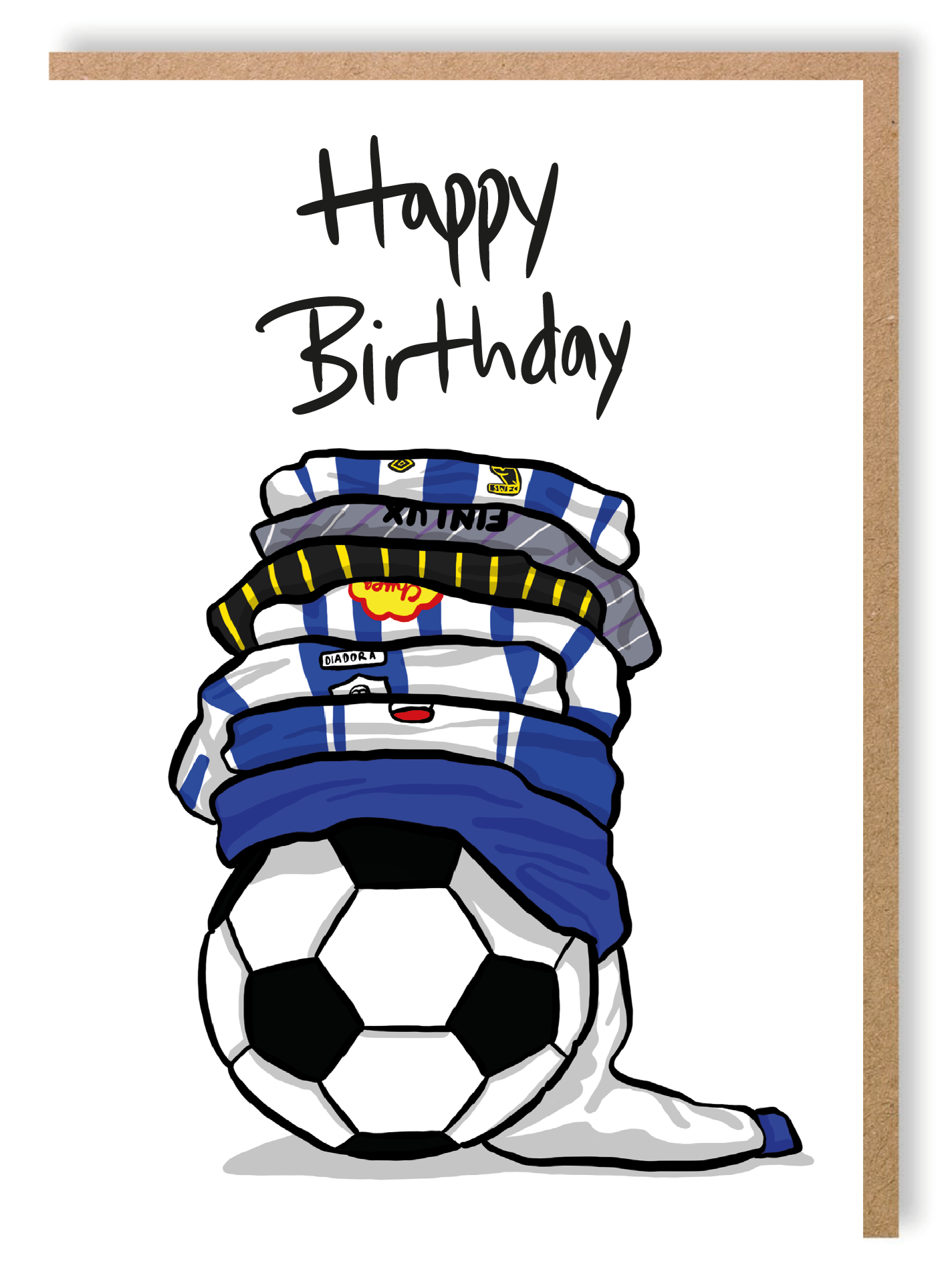 Owls Shirts - Greetings Card - LukeHorton Art