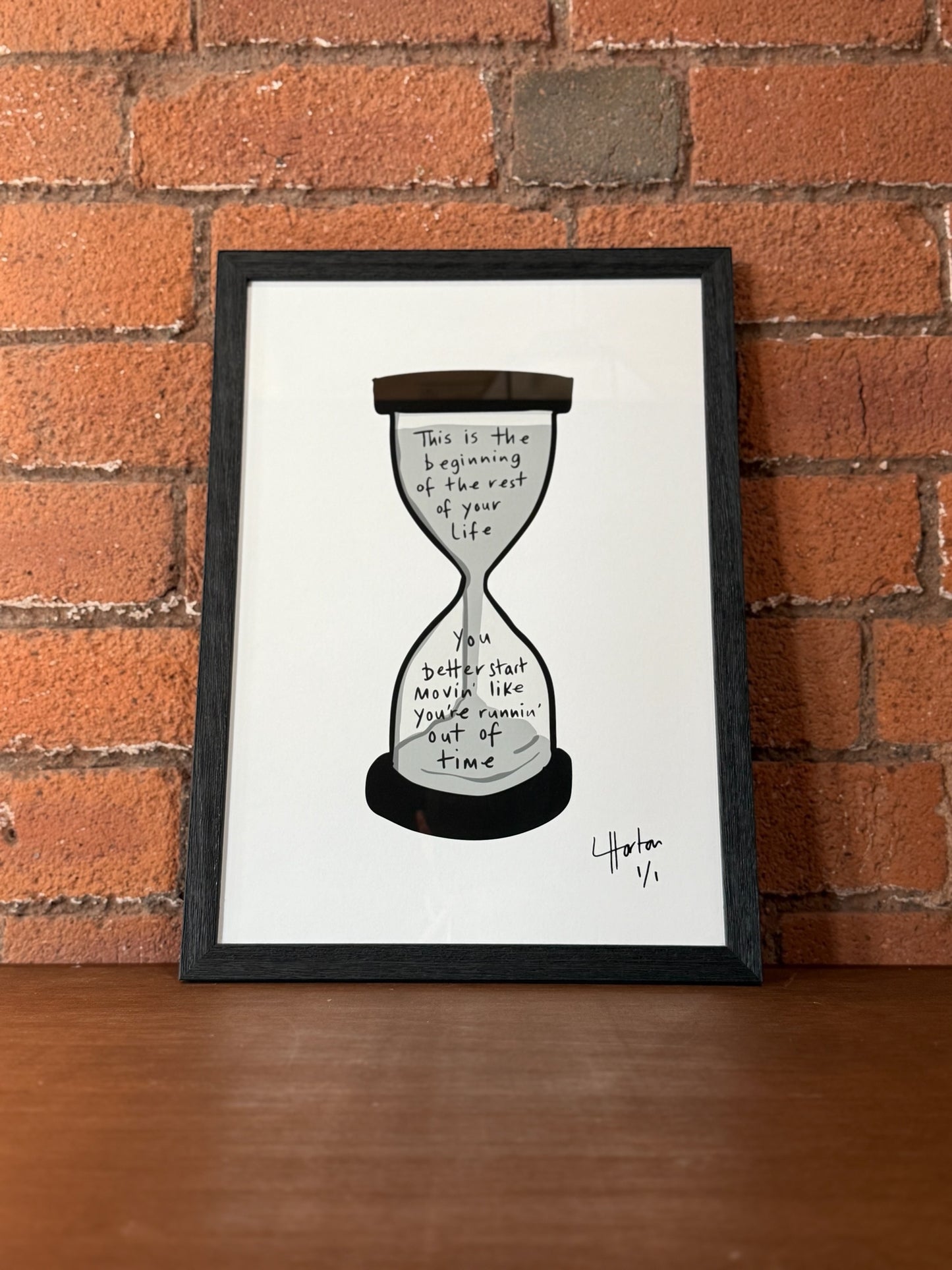 1 of 1 Signed & Framed - The Beginning Of The Rest Of Your Life - LukeHorton Art