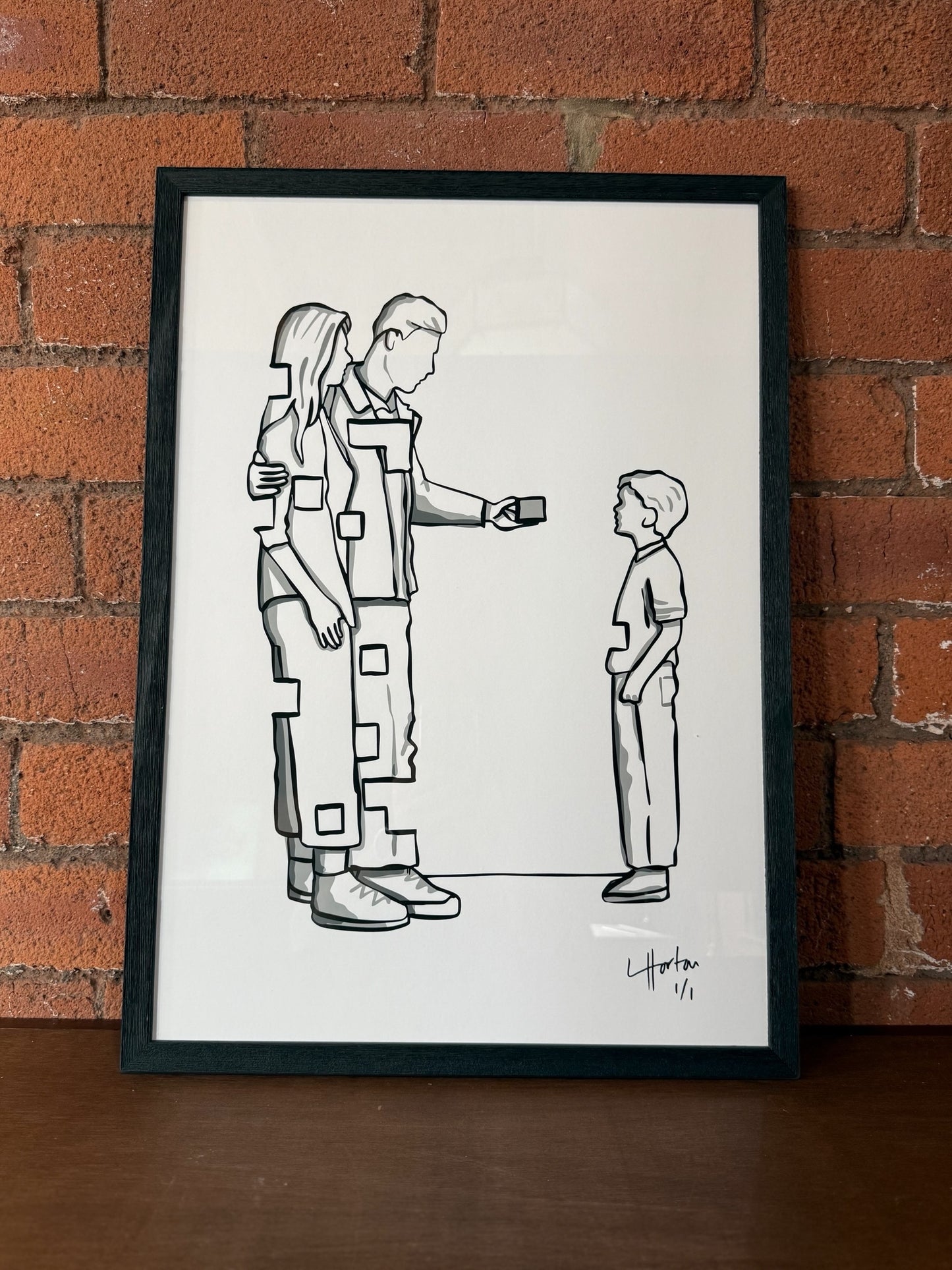 1 of 1 Signed & Framed - A Little Piece Of Us - LukeHorton Art
