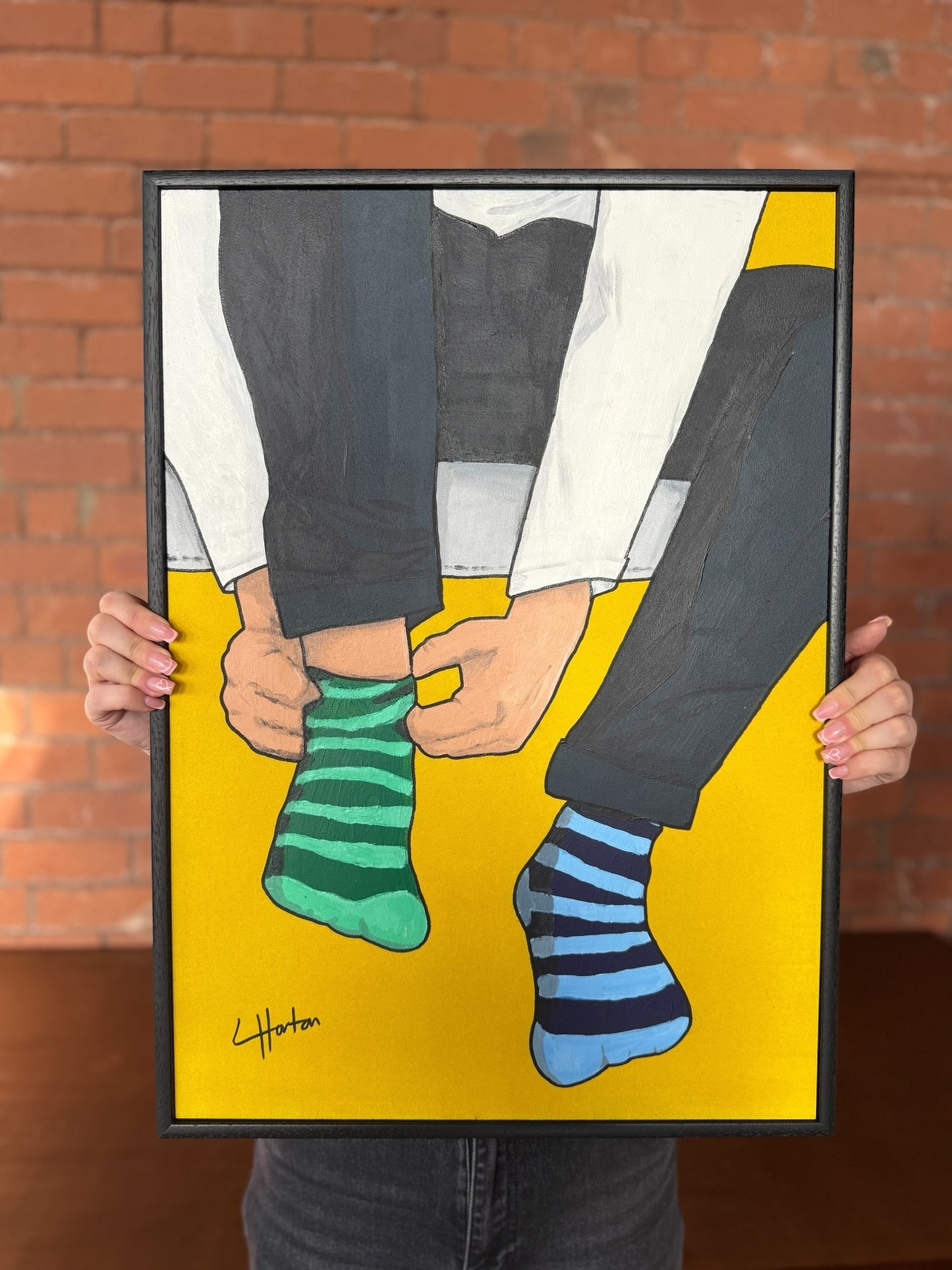 Odd Socks - Original Painting - LukeHorton Art
