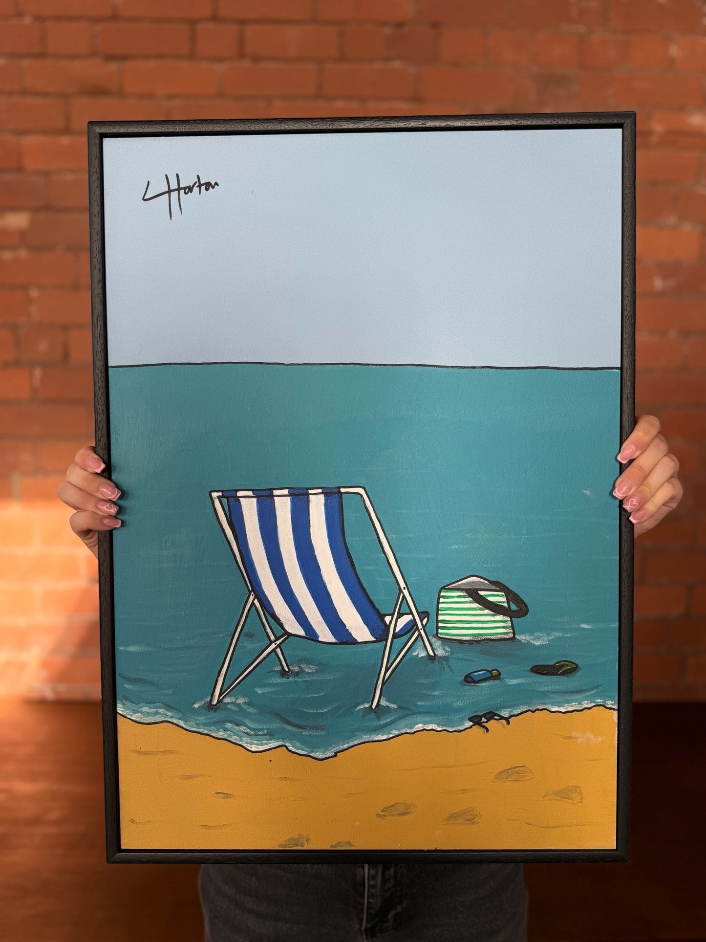 Caught Out By The Tide - Original Painting - LukeHorton Art