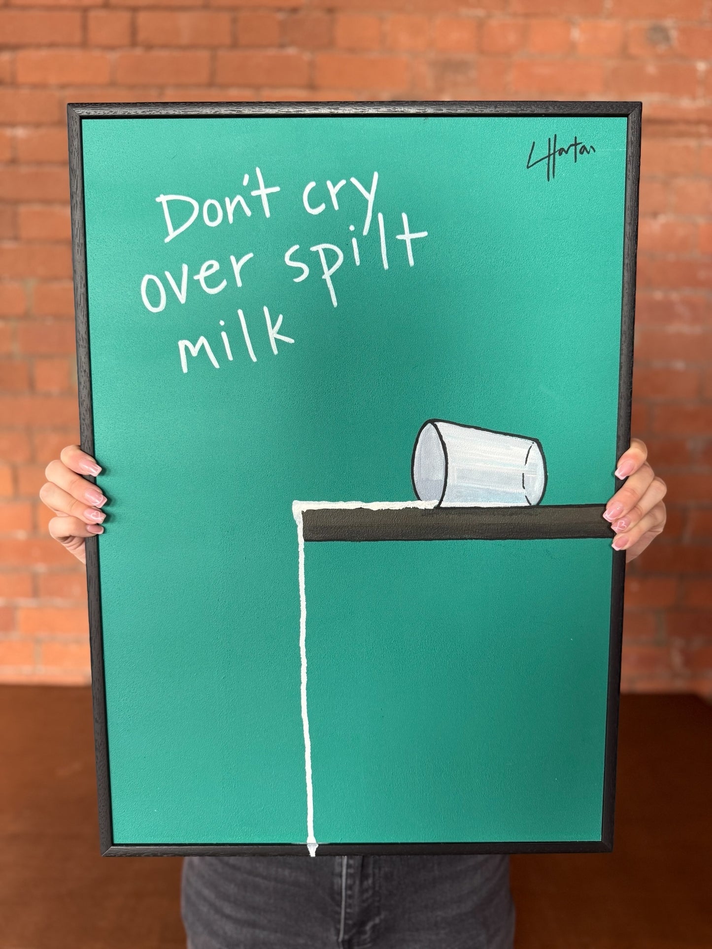Don't Cry Over Spilt Milk - Original Painting - LukeHorton Art