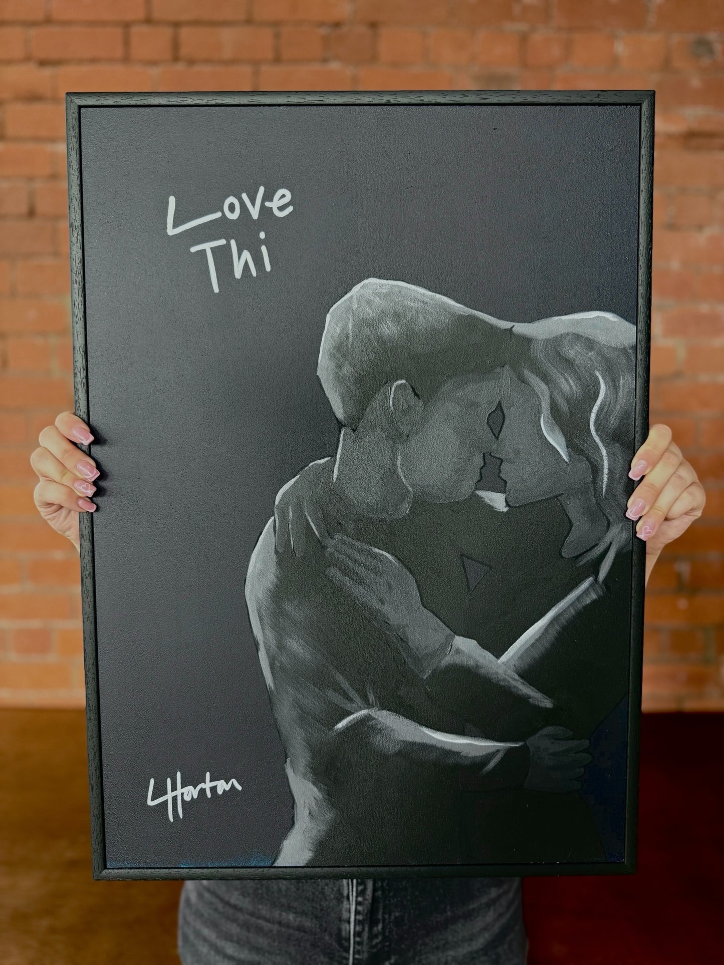 Love The - Original Painting - LukeHorton Art