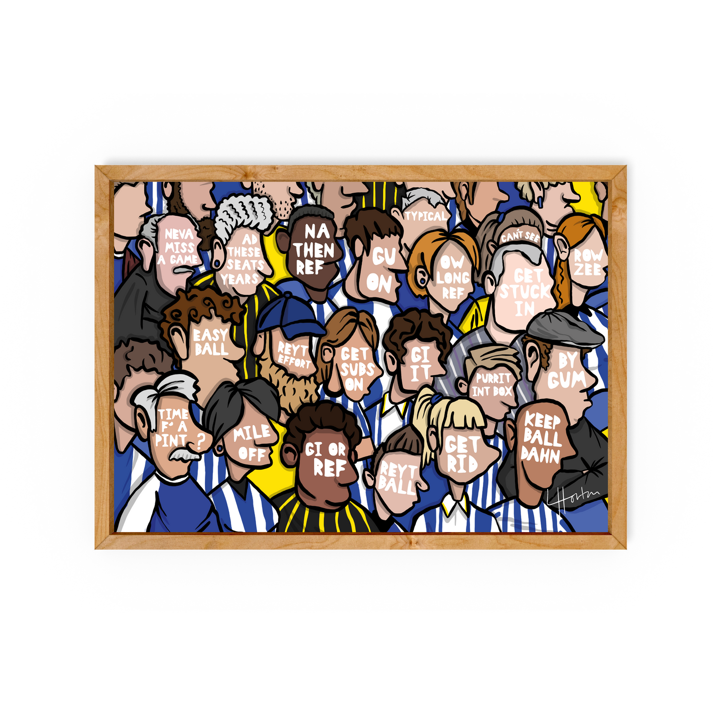 SWFC Fans - Sheffield Wednesday Art Print - Luke Horton